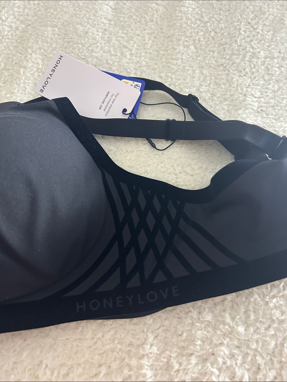 Honey Live Crossover Bra Black Size XL - Picture 5 of 7